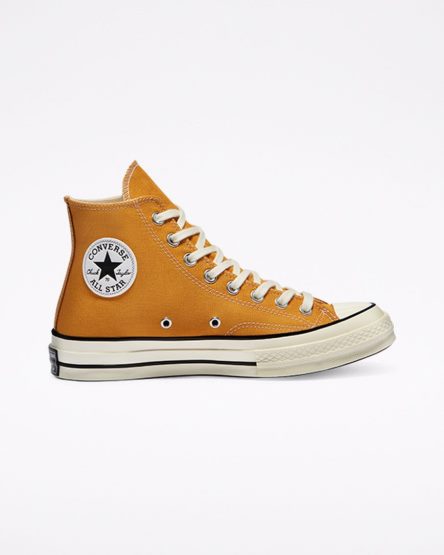 Tenisi Inalti Barbati Converse Chuck 70 Vintage Panza Portocalii Flori Negrii | RO JHPAF834